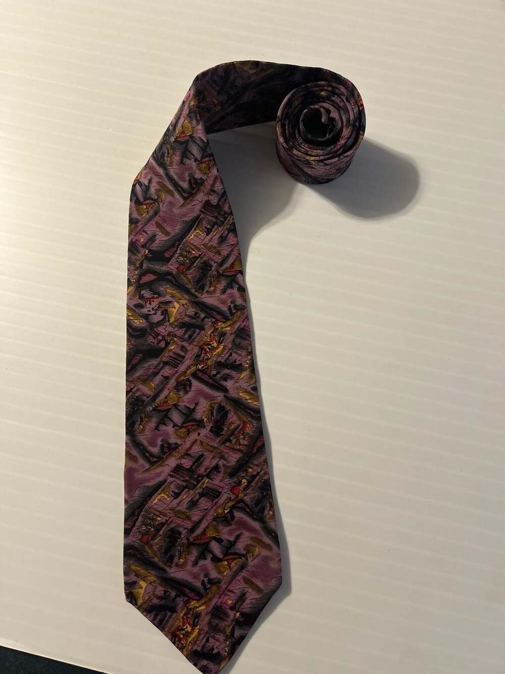 Molecular Expressions Collection Scotch Microscopic Silk Tie 55.5” L